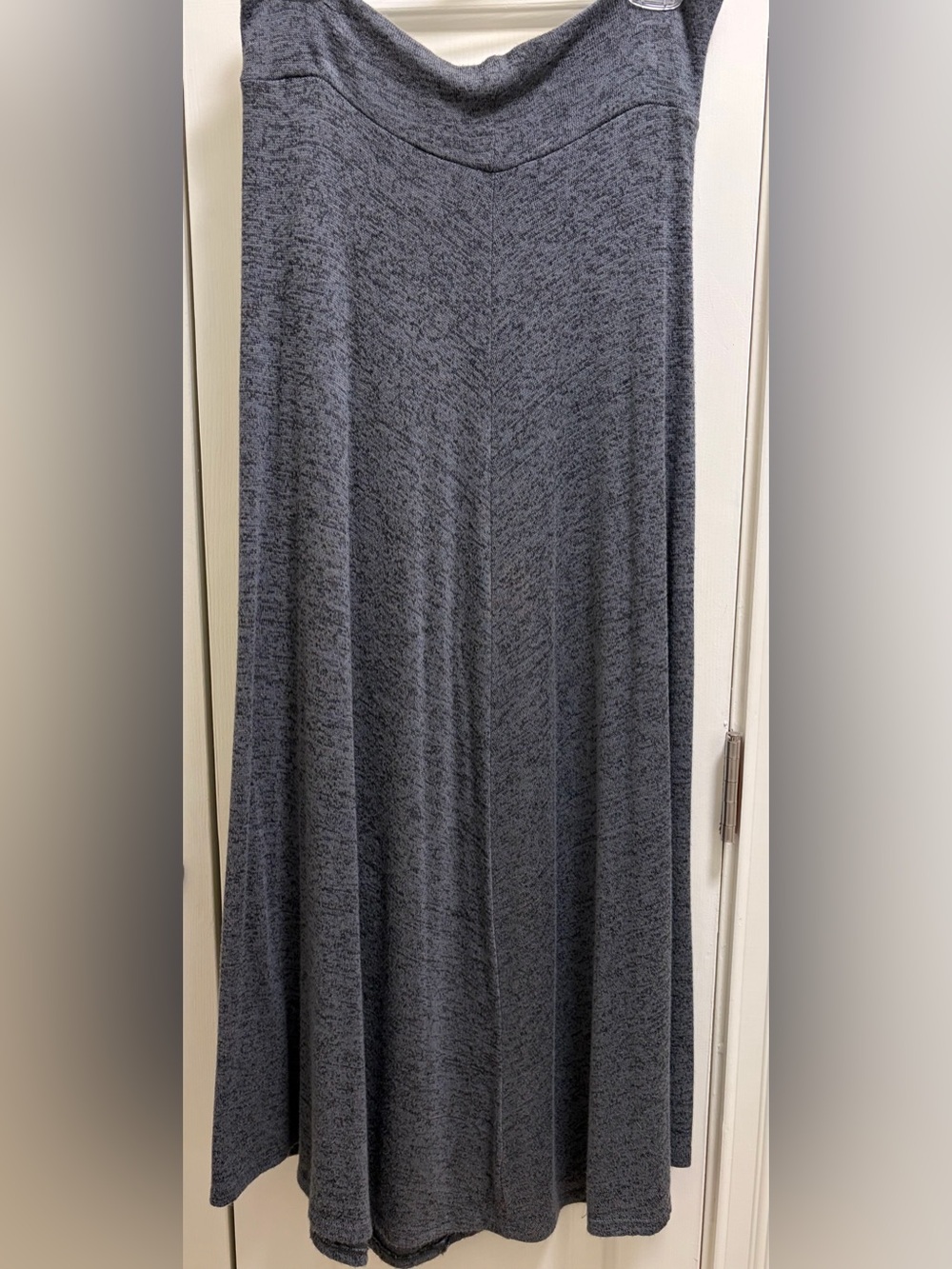 Women's Gray Knit Maxi Skirt